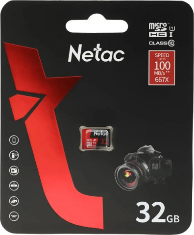 Netac microSDHC 32Gb P500 Extreme Pro Class10 карта памяти