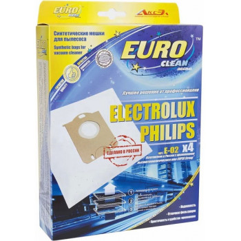 Euro Clean E-02/4 пылесборники (4шт.) Electrolux Philips