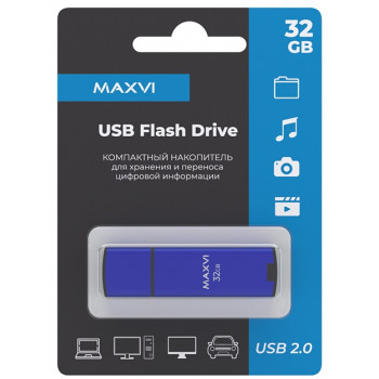 Maxvi USB2.0 MP2 FD32GBUSB20C10MP2 32Gb Синий флешка