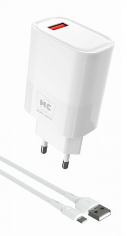 More choice NC09a 3.0A 15W White 1USB Type-C зарядное устройство More choice NC09a 3.0A 15W White 1USB Type-C зарядное устройство