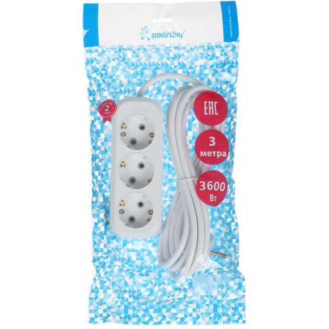 Smartbuy SBE-16-3-03-Z 3 розетки,3м,с/з удлинитель