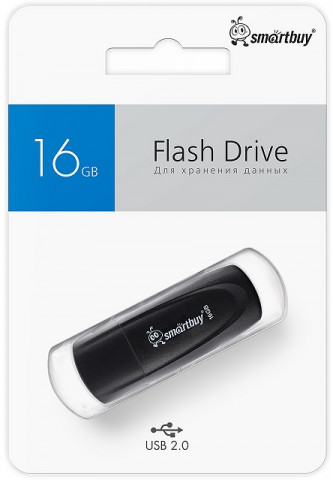 Smartbuy USB 2.0 16Gb Scout Black флешка