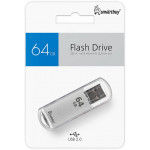 Smartbuy USB 2.0 64Gb V-Cut Silver флешка