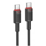 Borofone BX110 Type-C-Type-C 1m черн/3A 60Вт кабель