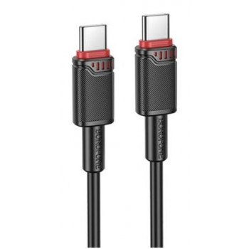 Borofone BX110 Type-C-Type-C 1m черн/3A 60Вт кабель