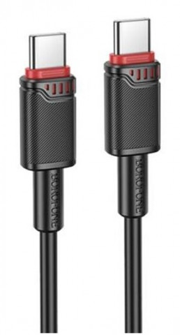 Borofone BX110 Type-C-Type-C 1m черн/3A 60Вт кабель