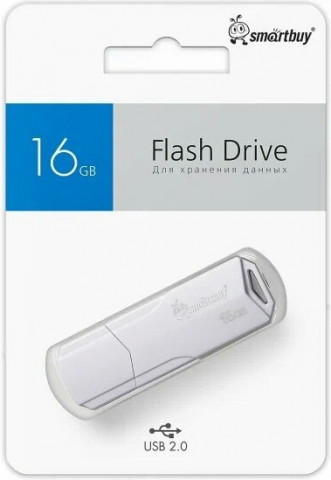 Smartbuy USB 2.0 16Gb Clue белый флешка