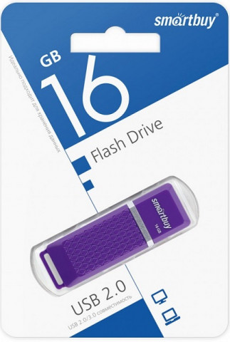 Smartbuy USB 2.0 16Gb Quartz фиолетовый флешка