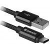 Defender USB09-03T/87814 USB A-Type-C 1м черный кабель
