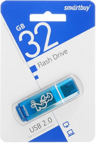 Smartbuy USB 2.0 32Gb Glossy Blue флешка