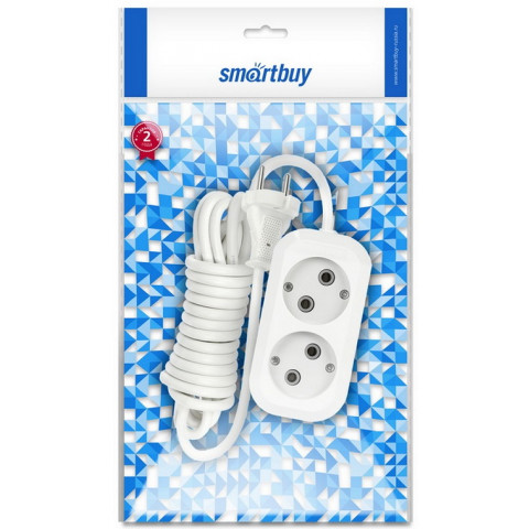 Smartbuy SBE-10-2-02-N 2 розетки,2м удлинитель