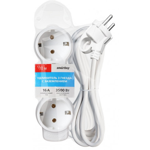 Smartbuy SBE-16-3-10-Z 3 розетки, 10м, с/з удлинитель