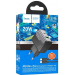 Hoco CS71A 20W Type-C, кабельType-C Black зарядное устройство