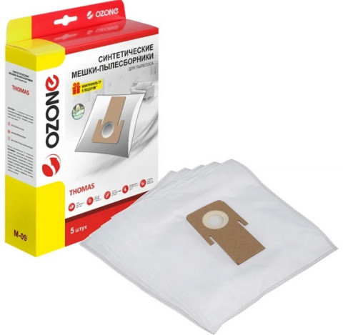 Ozone micron M-09 пылесборники (5 штук) THOMAS TWIN T1, T2, TT, Ozone micron M-09 пылесборники (5 штук) THOMAS TWIN T1, T2, TT,