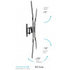 Kromax Optima-402 black 15'-55', кронштейн для ТВ