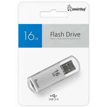 Smartbuy USB 2.0 16Gb V-Cut Silver флешка Smartbuy USB 2.0 16Gb V-Cut Silver флешка