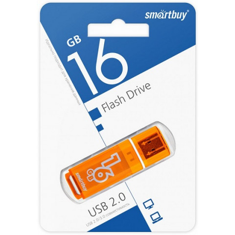 Smartbuy USB2.0 Flash drive 16Gb Glossy Orange Smartbuy USB2.0 Flash drive 16Gb Glossy Orange