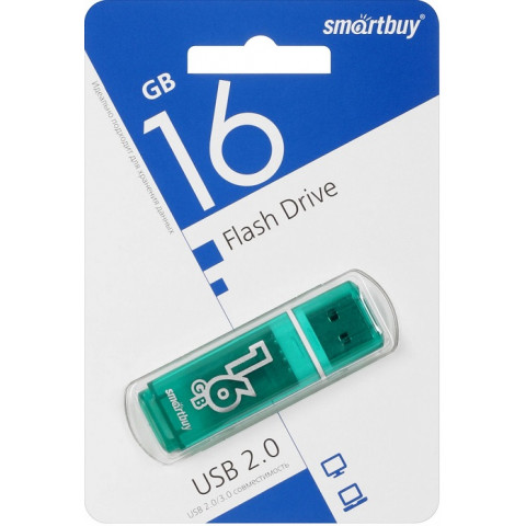 Smartbuy USB2.0 Flash drive 16Gb Glossy Green Smartbuy USB2.0 Flash drive 16Gb Glossy Green
