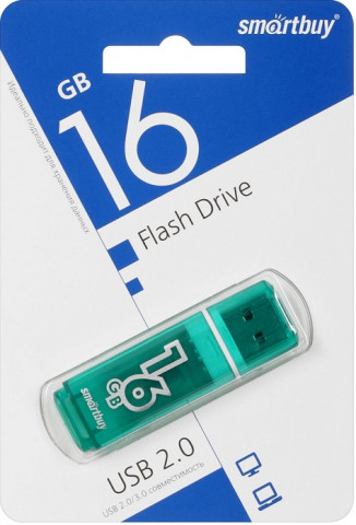 Smartbuy USB2.0 Flash drive 16Gb Glossy Green