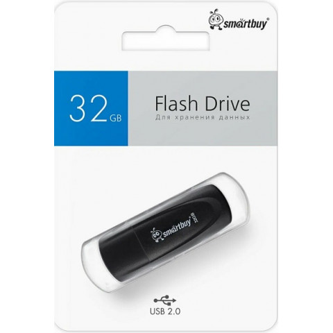 Smartbuy USB 2.0 32Gb Scout Black флешка Smartbuy USB 2.0 32Gb Scout Black флешка
