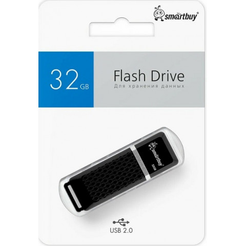 Smartbuy USB 2.0 32Gb Quart series Black флешка Smartbuy USB 2.0 32Gb Quart series Black флешка