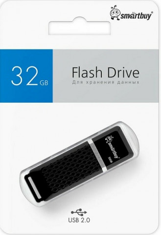 Smartbuy USB 2.0 32Gb Quart series Black флешка 