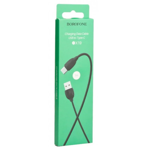 Borofone BX19 USB- Type-C/3,0A 1m черный кабель