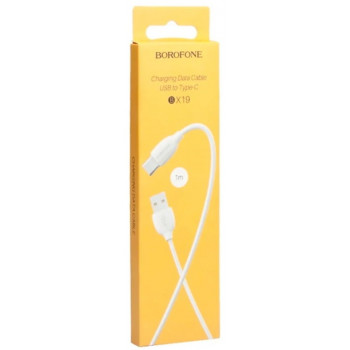 Borofone BX19 USB- Type-C/2,0A 1m белый кабель
