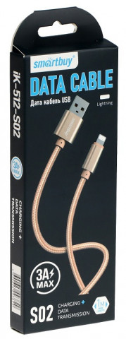 Smartbuy iK-512-S02g USB - 8-pin 1m 2.4A кабель Smartbuy iK-512-S02g USB - 8-pin 1m 2.4A кабель