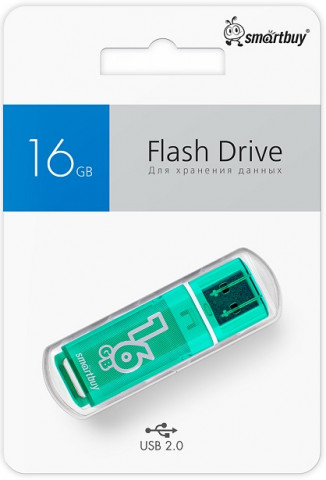 Smartbuy USB 2.0 16Gb Glossy Green флешка