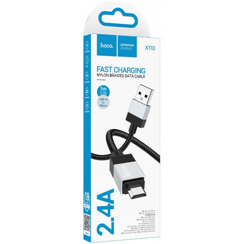 Hoco X110 USB micro USB/2.4A 1m кабель Hoco X110 USB micro USB/2.4A 1m кабель
