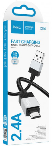 Hoco X110 USB micro USB/2.4A 1m кабель