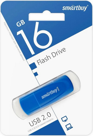 Smartbuy USB 2.0 16Gb Scout Blue флешка