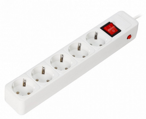 Smartbuy SBSP-5-50-W 5 розеток,5м 16А белый сетевой фильтр