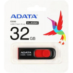 Adata USB2.0 32Gb  C008 Flash Drive (Black/Red) флешка