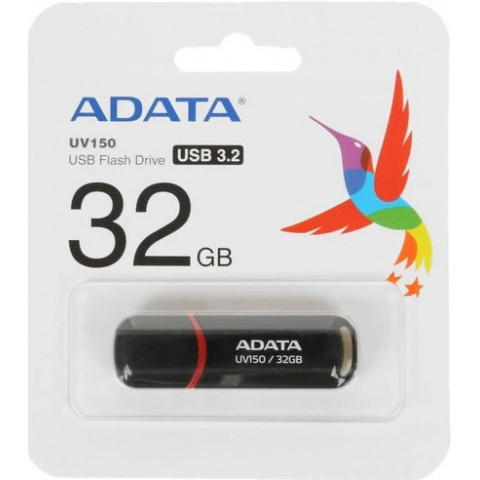 Adata USB3.2 32Gb UV150 Flash Drive (Black) флешка Adata USB3.2 32Gb UV150 Flash Drive (Black) флешка