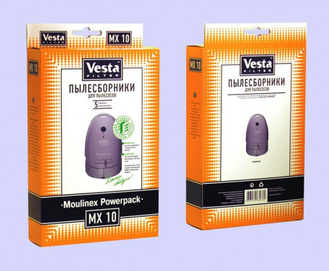 Vesta MX 10 пылесборники (5 штук) Moulinex