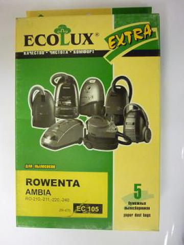 Ecolux EC 105 пылесборники (5 штук) Rowenta Ambia
