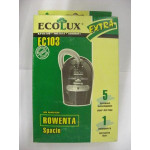 Ecolux EC 103 пылесборники (5 штук+1 микрофильтр) Rowenta